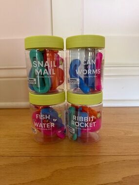 J’adore Target Brand Stretchy Sling Shot Fidget Toys Bundle of 4 Cans